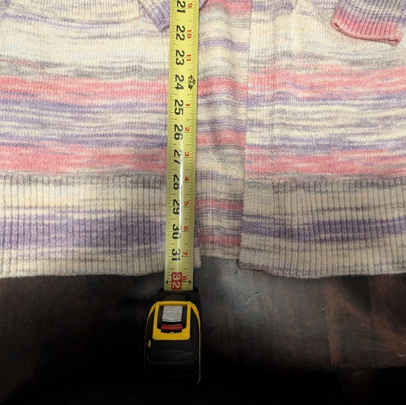 Lucky Brand Oversized Open-Front Cardigan, Women's Small, Pink/Purple SOFT - Picture 5 of 6